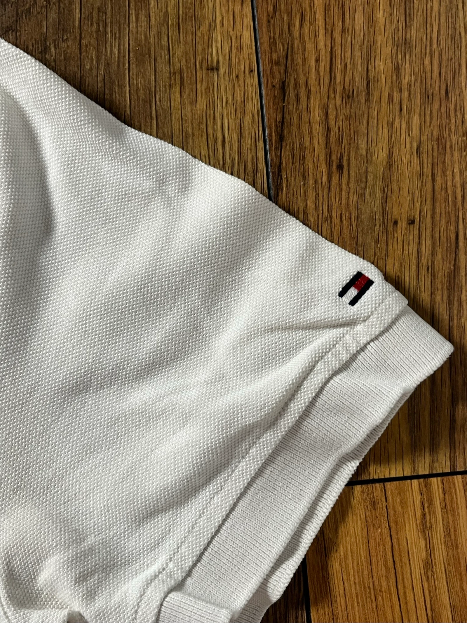 Slim fit white cotton polo - Tommy Hilfiger - size M - Satisfactory – photo 5